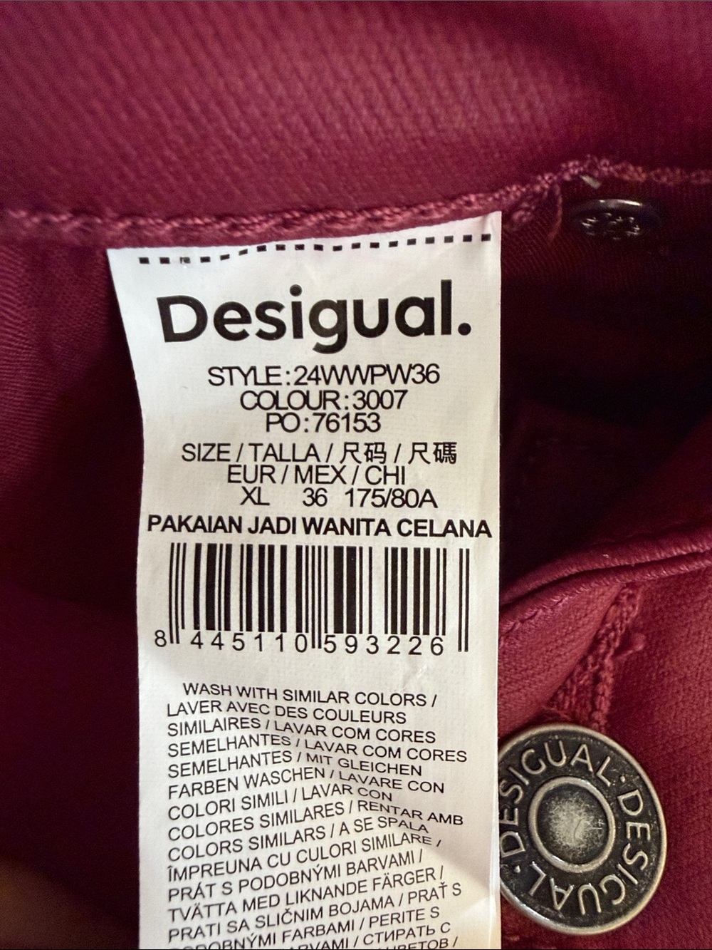 Desigual | Rapsberry Pants - Picture 7 of 8